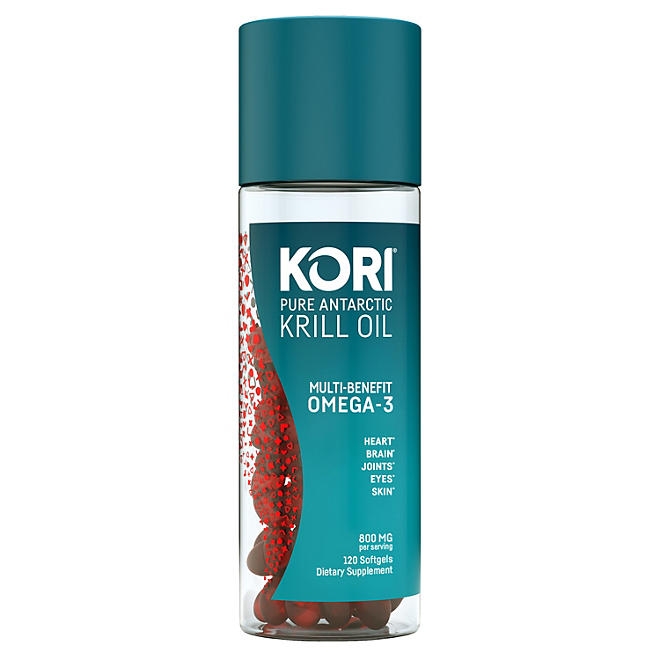 Kori Pure Antarctic Krill Oil Multi-Benefit Omega-3 800 mg. Softgels 120 ct. - Image 8