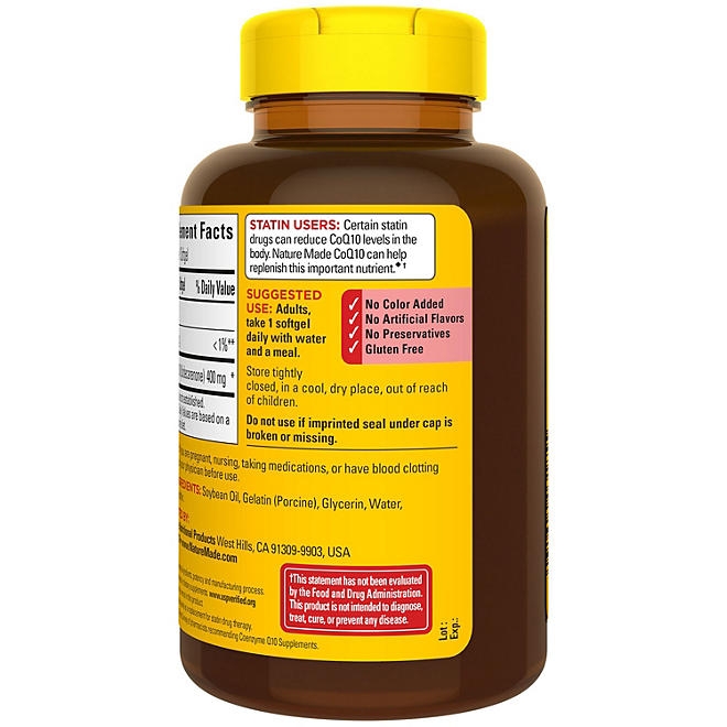 Nature Made CoQ10 400mg Softgels, 90 ct. - Image 11