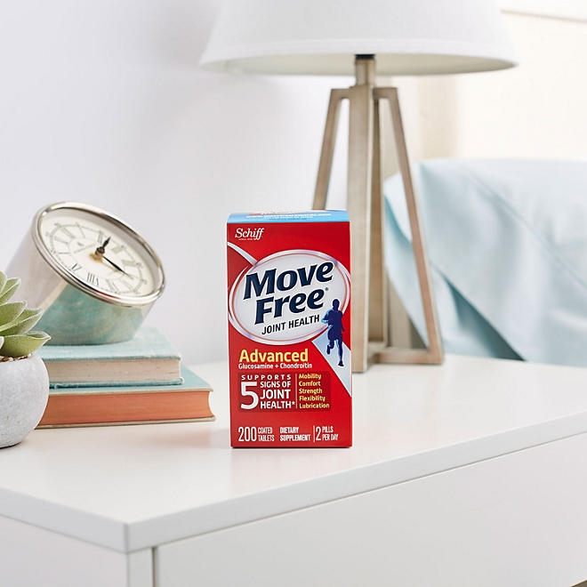 Move Free Advanced Glucosamine Joint Health Support Supplement Tablets, 200 ct. - Image 9