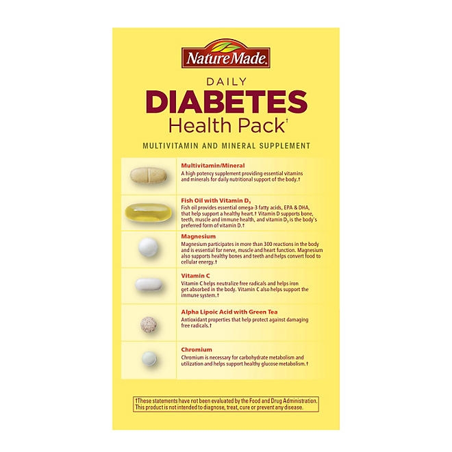 Nature Made Diabetes Health Pack, 60 ct. - Image 5
