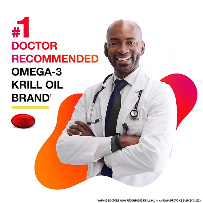 MegaRed Omega-3 Krill Oil Supplement Softgels, 500mg, 90 ct. - Image 6