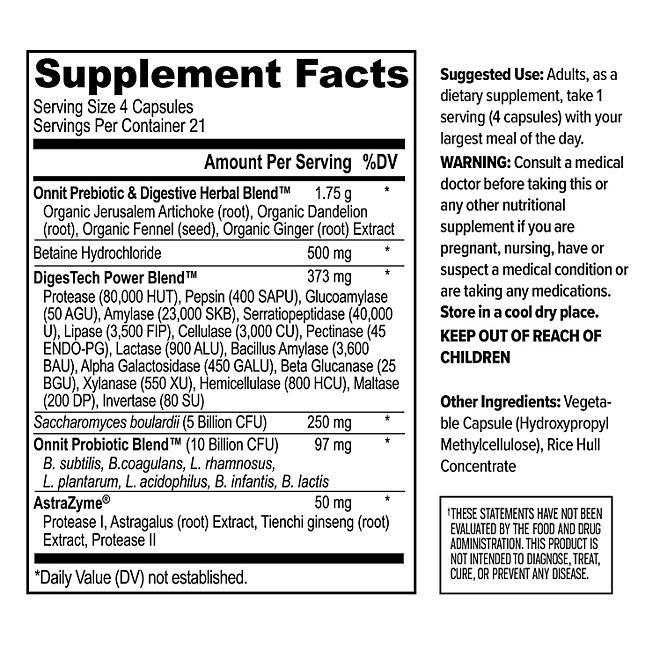 ONNIT Total Gut Health Supplement for Digestive Health, 84 ct. - Image 8