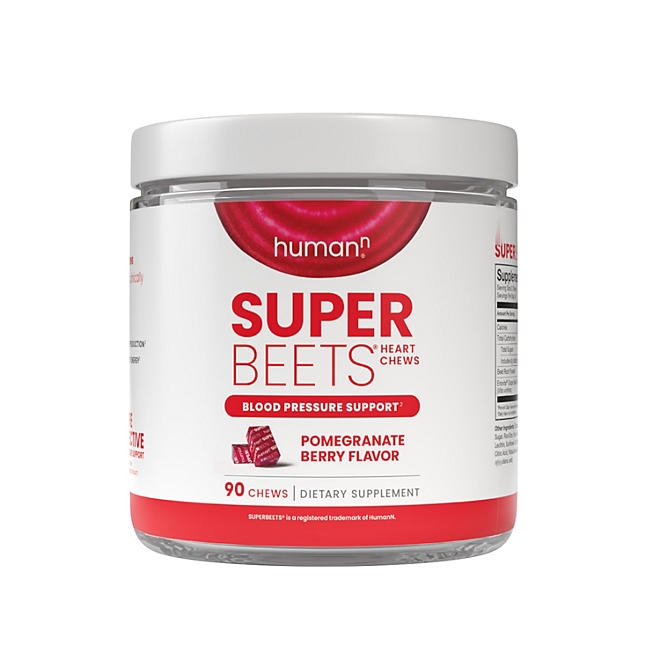 HumanN SuperBeets Heart Chews, Pomegranate Berry 90 ct. - Image 2