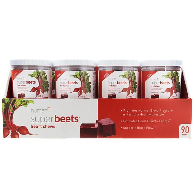 HumanN SuperBeets Heart Chews, Pomegranate Berry 90 ct. - Image 9