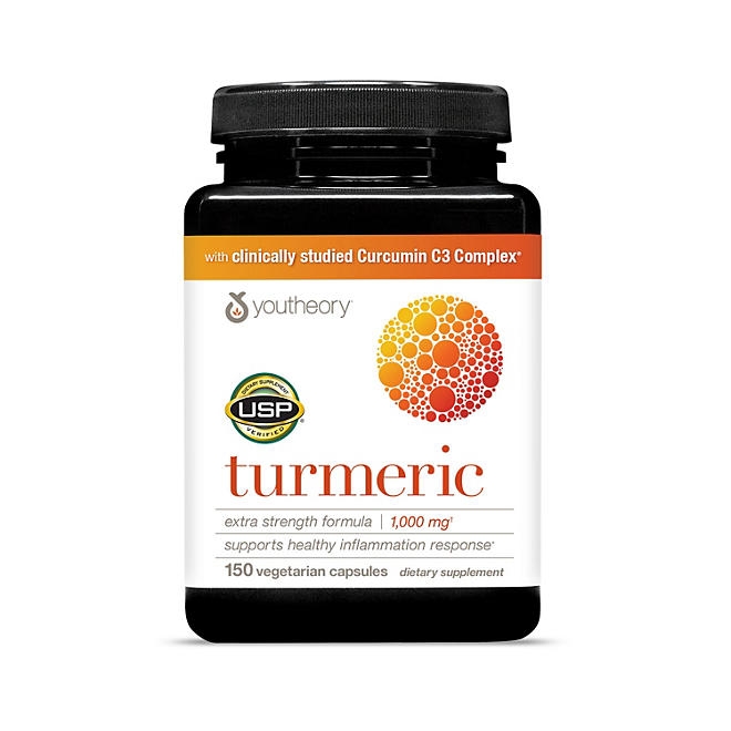 Youtheory Turmeric Extra Strength Capsules, 150 ct. - Image 2