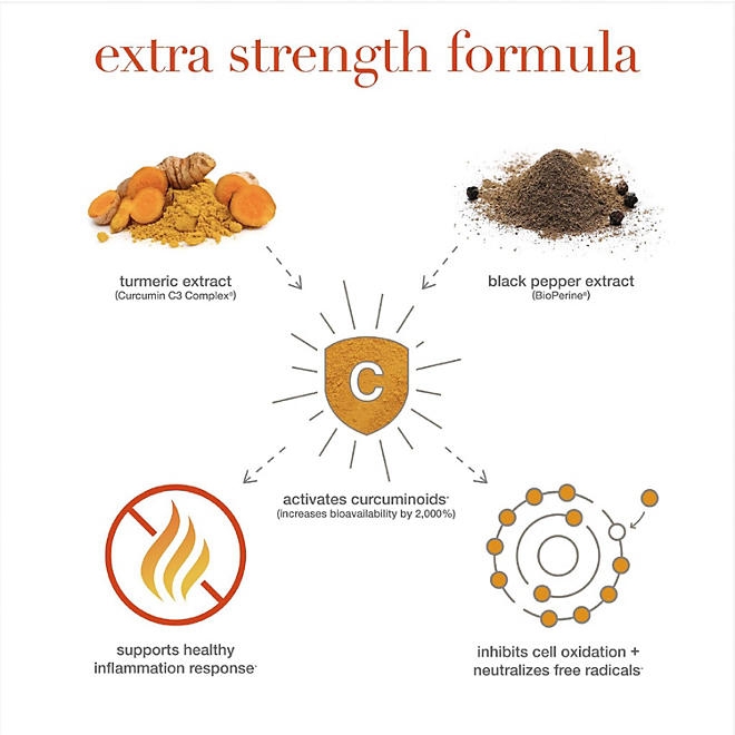 Youtheory Turmeric Extra Strength Capsules, 150 ct. - Image 7