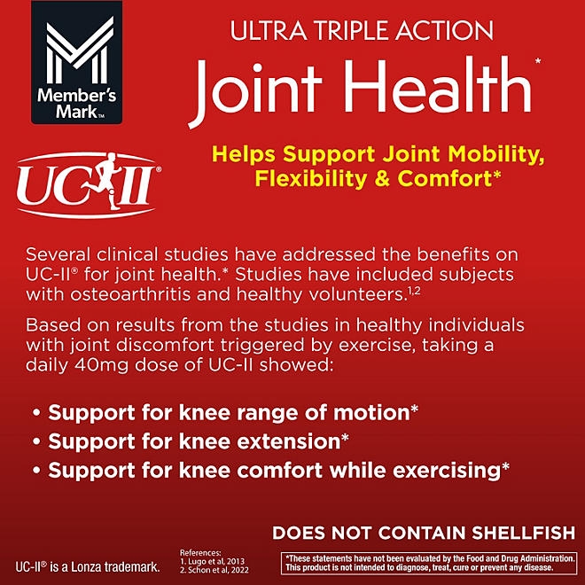 Member's Mark Ultra Triple Action Joint Health Tablets, 125 ct. - Image 5