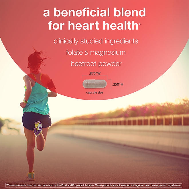 Youtheory Heart Capsules with Resveratrol, Vitamin K, & Beetroot, 150 ct. - Image 4