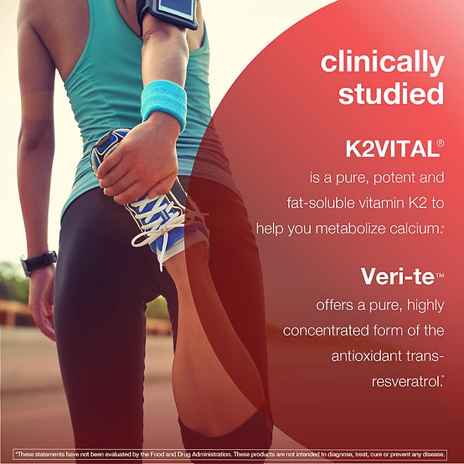 Youtheory Heart Capsules with Resveratrol, Vitamin K, & Beetroot, 150 ct. - Image 6