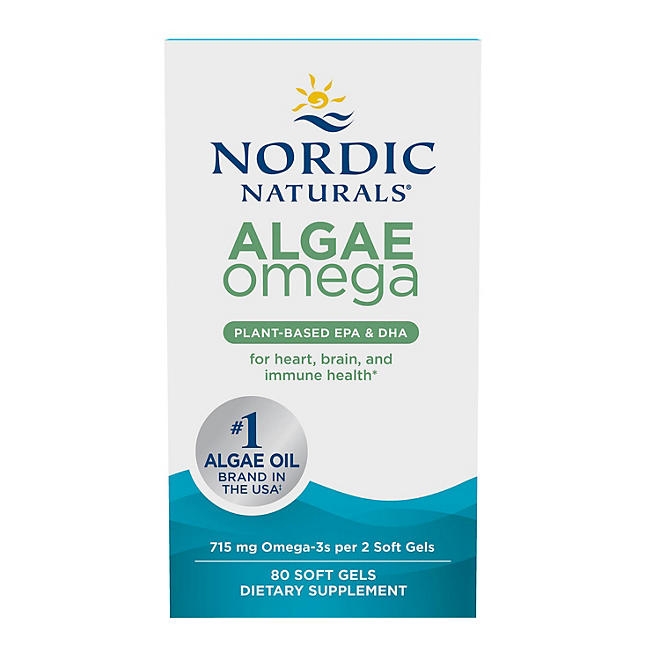 Nordic Naturals Algae Omega 715 mg Softgels, 80 ct. - Image 2