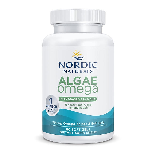 Nordic Naturals Algae Omega 715 mg Softgels, 80 ct. - Image 9