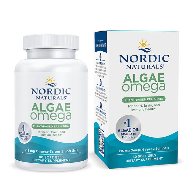 Nordic Naturals Algae Omega 715 mg Softgels, 80 ct. - Image 10