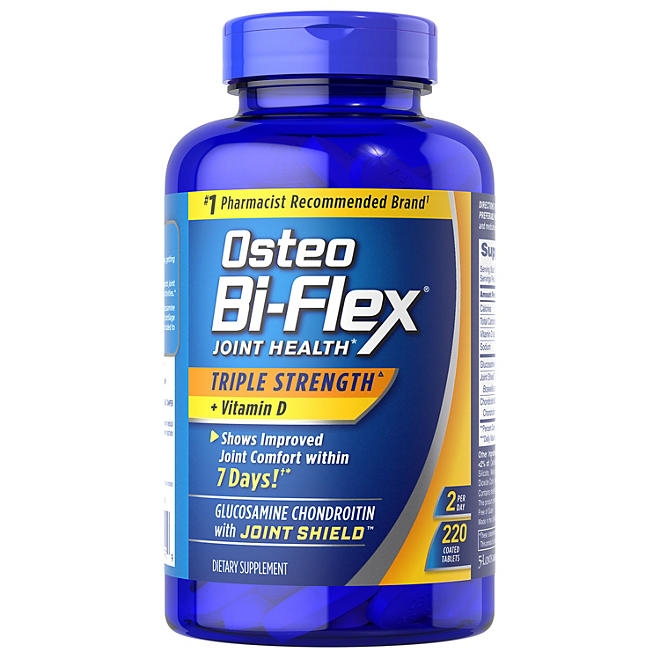Osteo Bi-Flex Triple Strength with Vitamin D 220 ct. - Image 2
