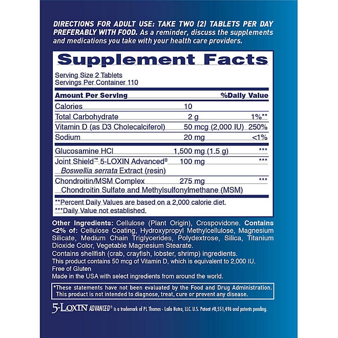 Osteo Bi-Flex Triple Strength with Vitamin D 220 ct. - Image 3