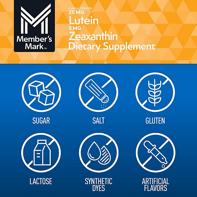 Member's Mark Lutein with Zeaxanthin Softgels, 150 ct. - Image 7