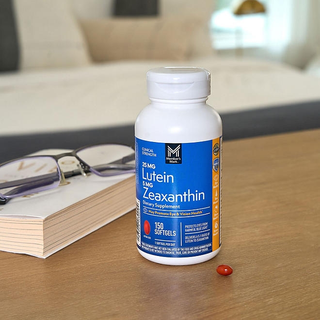 Member's Mark Lutein with Zeaxanthin Softgels, 150 ct. - Image 8