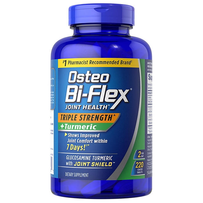Osteo Bi-Flex Triple Strength + Turmeric 220 ct. - Image 2