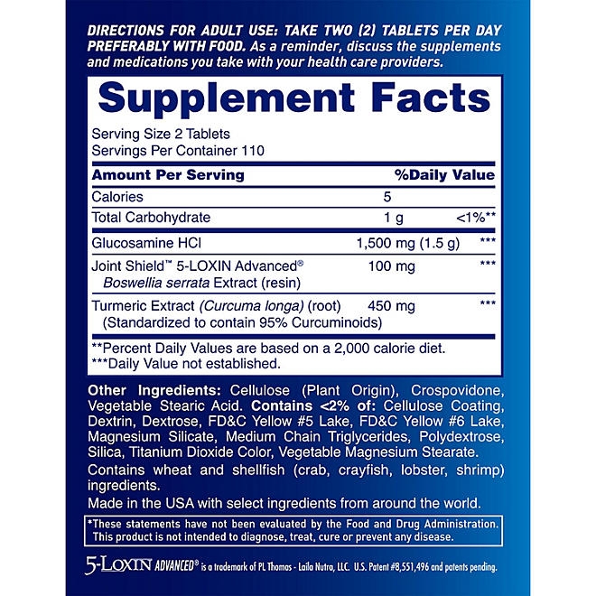 Osteo Bi-Flex Triple Strength + Turmeric 220 ct. - Image 4