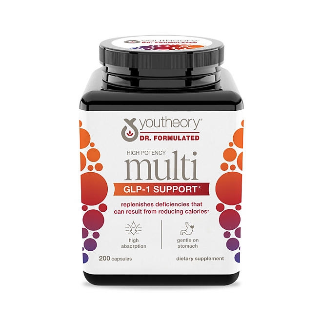 Youtheory High Potency Multi GLP-1 Support Capsules, 200 ct. - Image 2
