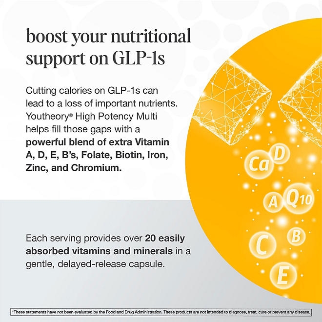 Youtheory High Potency Multi GLP-1 Support Capsules, 200 ct. - Image 6