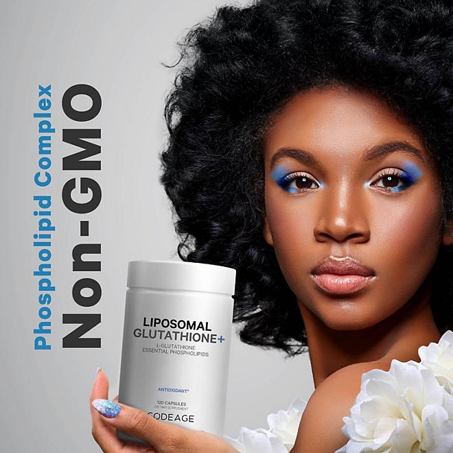 Codeage Liposomal Glutathione Antioxidant Capsules, 120 ct. - Image 7