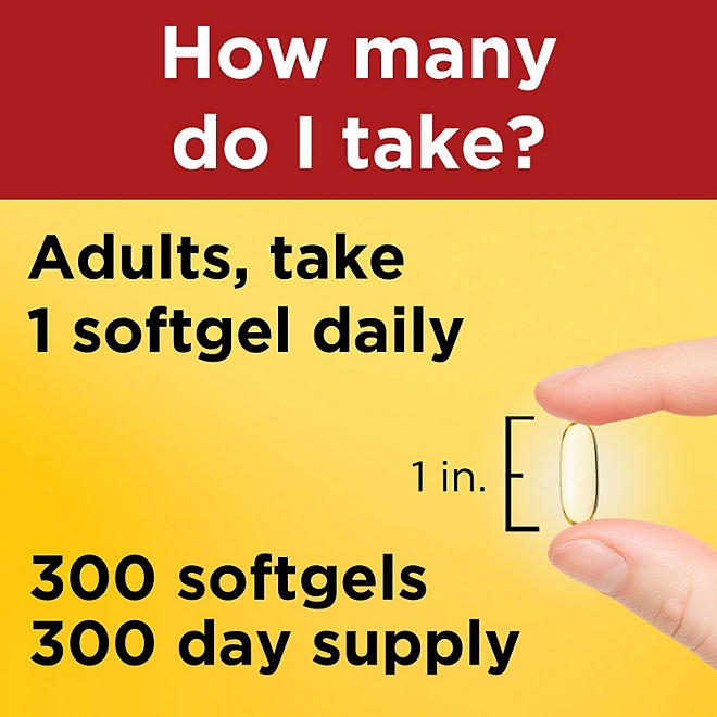 Nature Made Flaxseed Oil 1400 mg Softgels, 300 ct. - Image 4