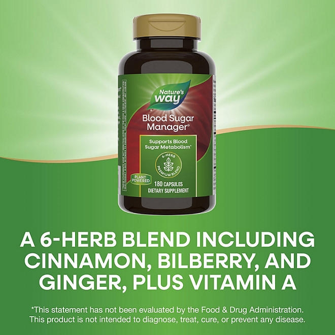 Nature's Way Blood Sugar Manager Capsules, 180 ct. - Image 6
