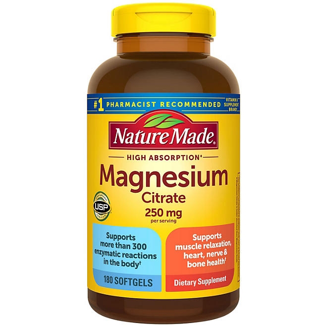 Nature Made Magnesium Citrate Softgels, 180 ct. - Image 2