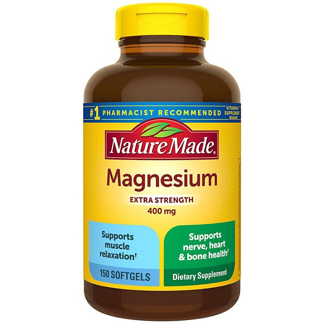 Nature Made Magnesium Oxide 400mg Softgels, 150 ct. - Image 2