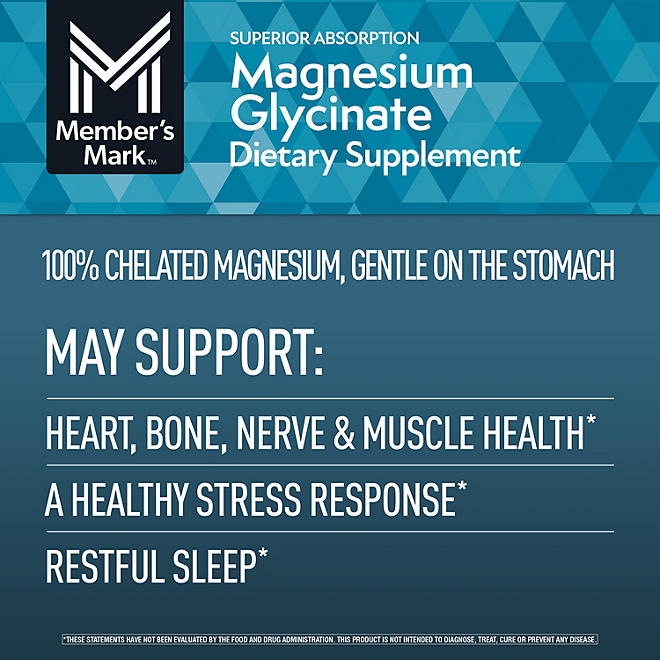 Member's Mark Magnesium Glycinate with L-Theanine Tablets, 180 ct. - Image 5