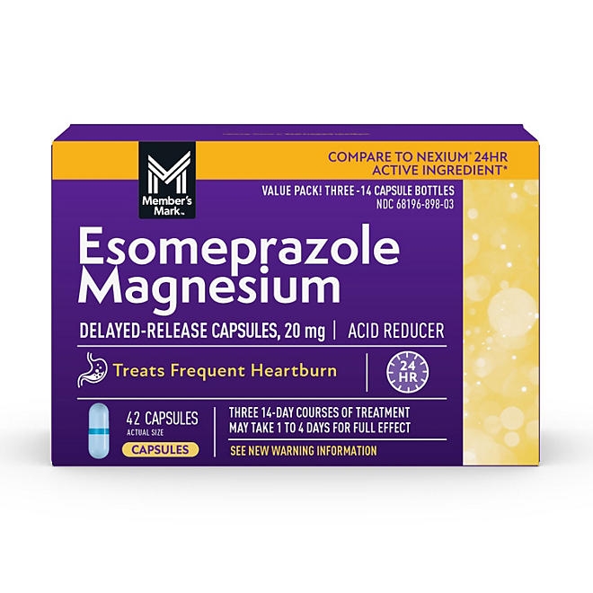 Member's Mark Esomeprazole Magnesium Capsules, 20 mg, 42 ct. - Image 2