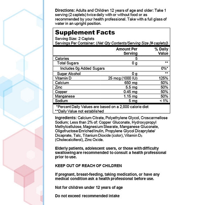 Citracal Maximum Plus, Calcium Citrate +Vitamin D3 Supplement Tablets, 280 ct. - Image 3
