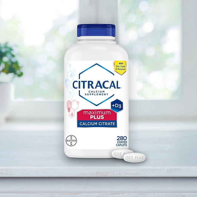 Citracal Maximum Plus, Calcium Citrate +Vitamin D3 Supplement Tablets, 280 ct. - Image 8