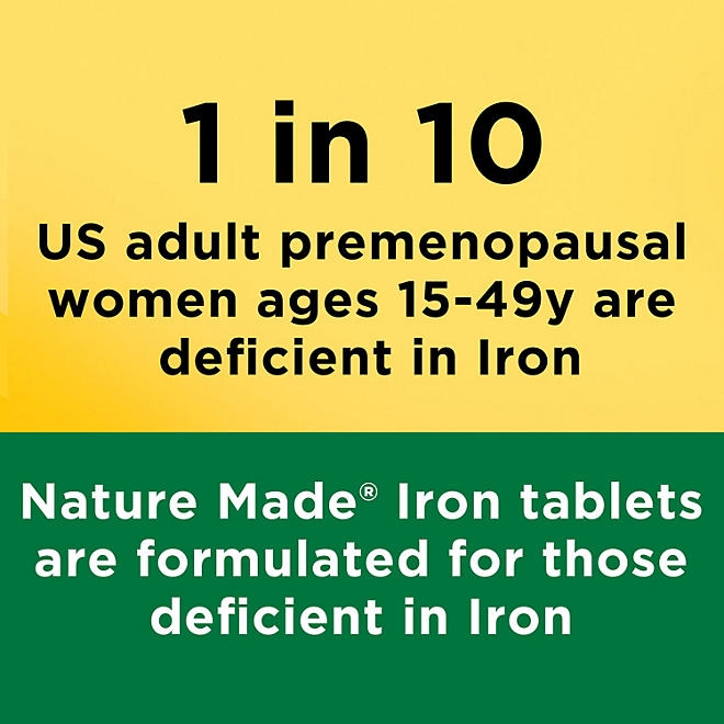 Nature Made Iron 65 mg Tablets, 365 ct. - Image 5