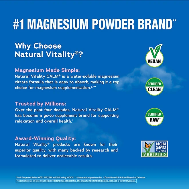 Natural Vitality Calm The Anti-Stress Dietary Supplement Powder, Raspberry Lemon 20 oz. - Image 6