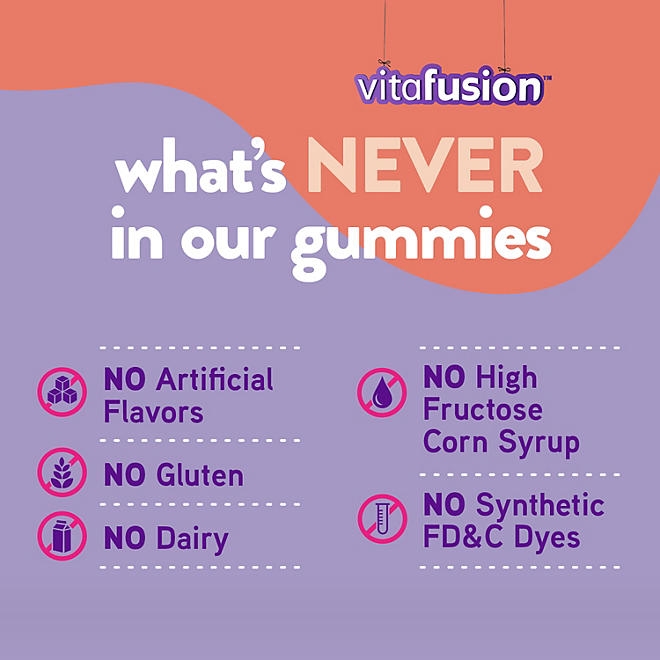Vitafusion Fiber Well Sugar Free Gummy Vitamin Supplement, 220 ct. - Image 10