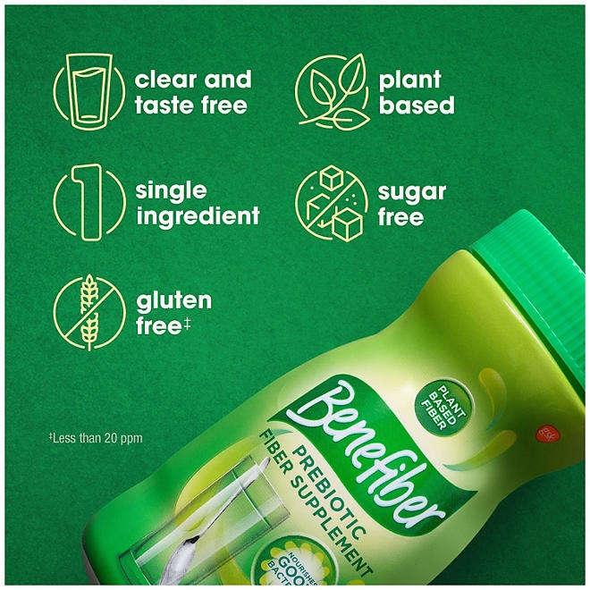 Benefiber Daily Prebiotic Fiber Supplement Powder, Unflavored, 28.9 oz. - Image 4