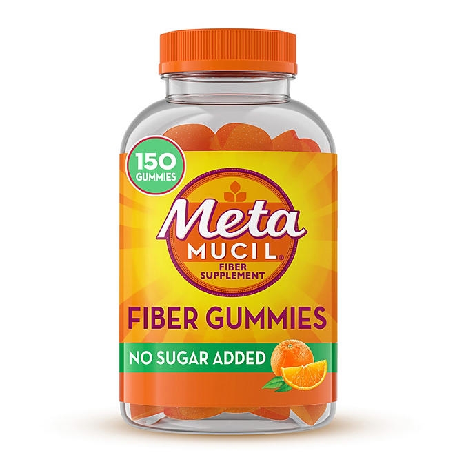Metamucil Fiber Sugar-Free Gummies, Orange, 150 ct. - Image 2