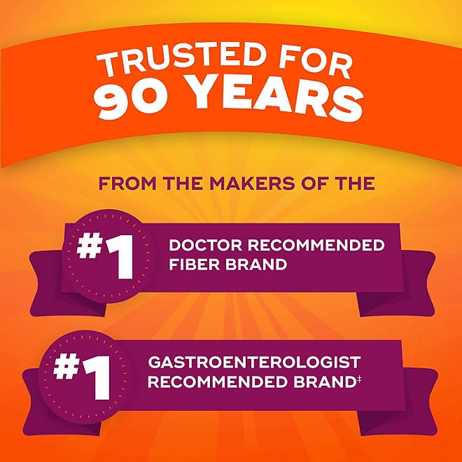 Metamucil Fiber Sugar-Free Gummies, Orange, 150 ct. - Image 10