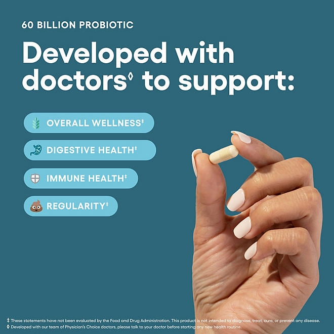 Physician's Choice 60 Billion CFU Probiotic Capsules, 84 ct. - Image 4