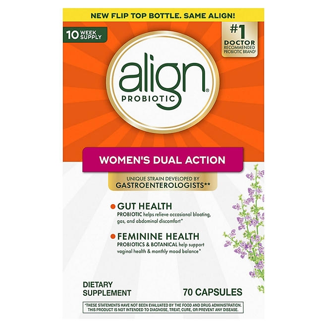Align Probiotic Women's Dual Action Capsules, 70 ct. - Image 2