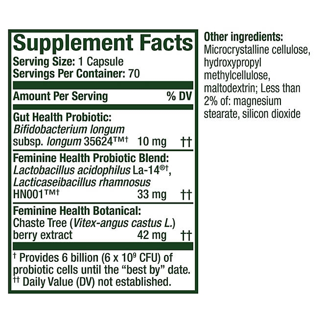 Align Probiotic Women's Dual Action Capsules, 70 ct. - Image 3