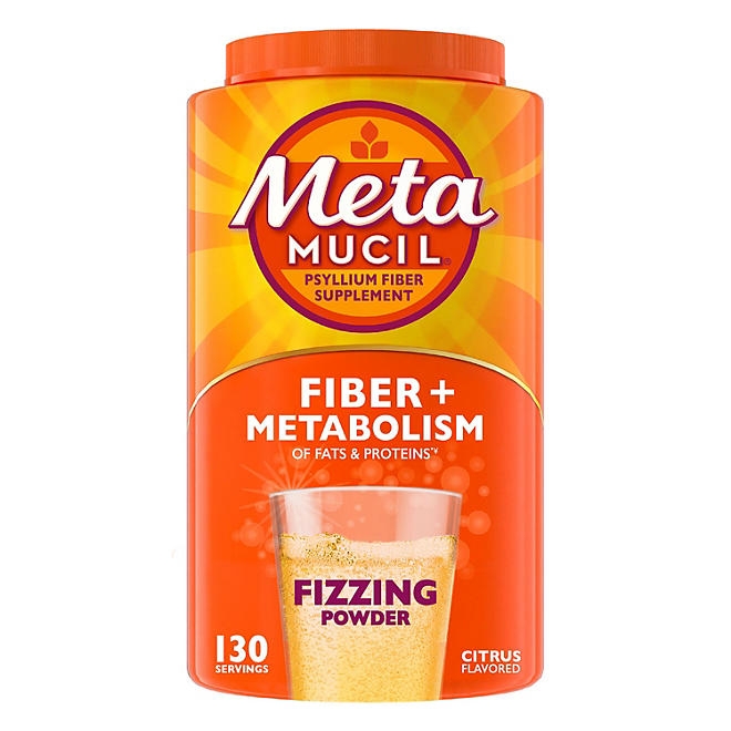 Metamucil Sparkling Fiber Powder, Citrus, 43oz. - Image 2