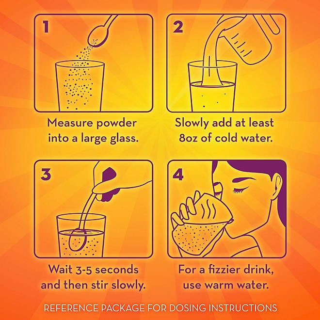 Metamucil Sparkling Fiber Powder, Citrus, 43oz. - Image 4