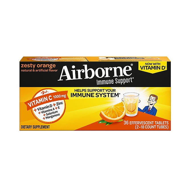 Airborne Vitamin C Immune Support Effervescent Tablets, 36 ct. - Image 2