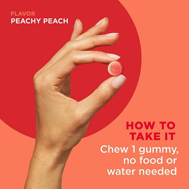OLLY Adult Probiotic + Prebiotic Digestive Support Gummy, Peach, 70 ct. - Image 5