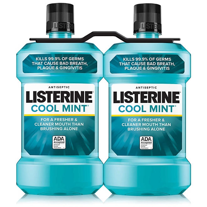 Listerine Cool Mint Antiseptic Mouthwash, 50.7 fl. oz., 2 pk. - Image 2