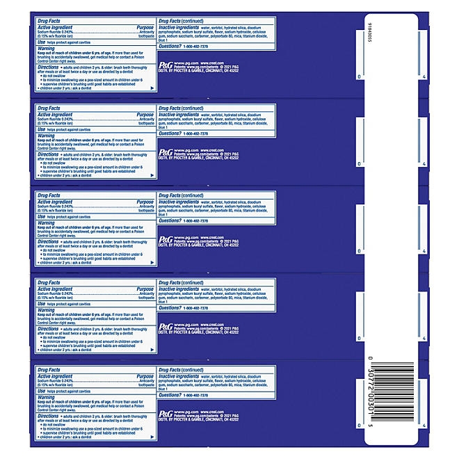 Crest 3D White Vivid Mint Ultra Whitening Toothpaste, 5.2 oz., 5 pk. - Image 3