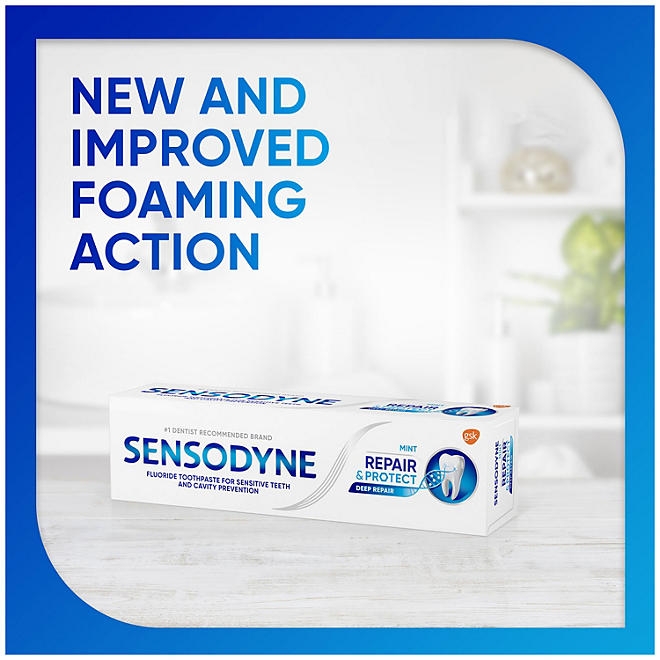 Sensodyne Repair & Protect Toothpaste for Sensitive Teeth, 3.4 oz., 5 pk. - Image 10