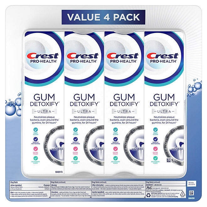 Crest Gum Detoxify Ultra Toothpaste, 4.7 oz., 4 pk. - Image 2
